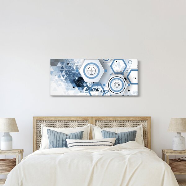Slika - Geometrijska apstrakcija (120x50 cm)