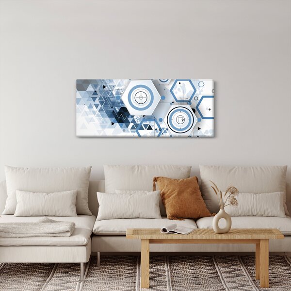 Slika - Geometrijska apstrakcija (120x50 cm)