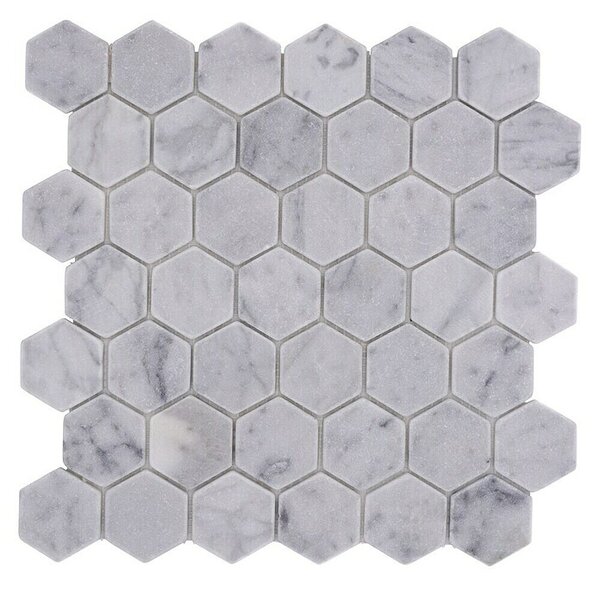 Mozaik pločica Hexagon Uni MOS HXN 2000 (29,8 x 30,5 cm, Bijele boje, Mat)