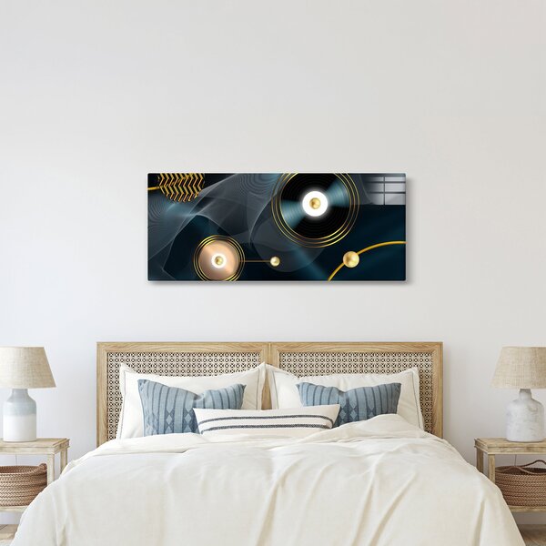 Slika - Zlatni krugovi (120x50 cm)
