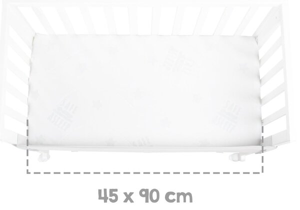 Bijeli dječji krevet 90x45 cm – Roba