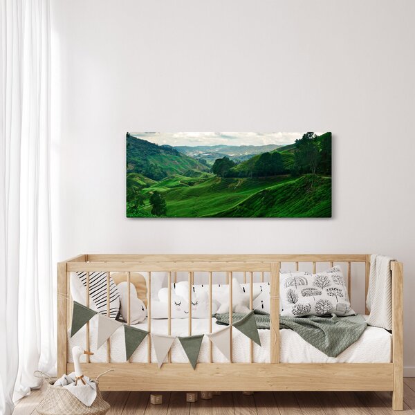 Slika - Plantaže čaja u Maleziji (120x50 cm)