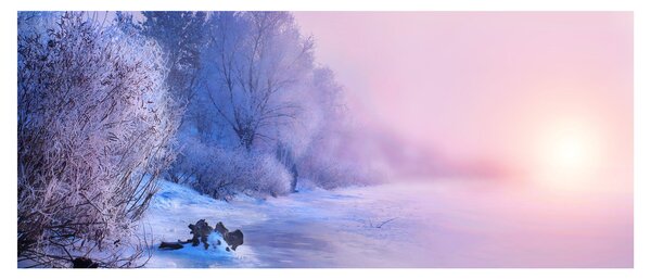 Slika - Smrznuta rijeka (120x50 cm)