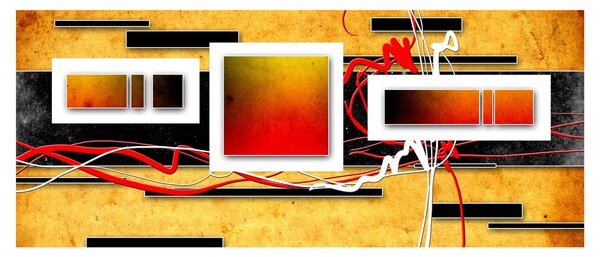 Slika - Apstrakcija (120x50 cm)