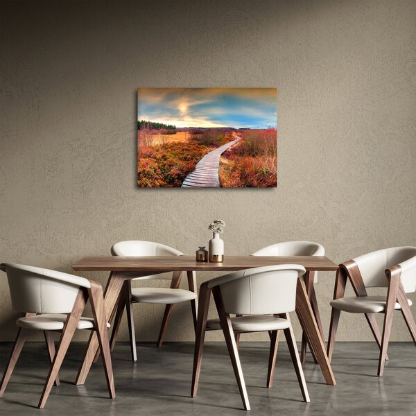 Slika - Jesenska cesta kroz krajolik (70x50 cm)