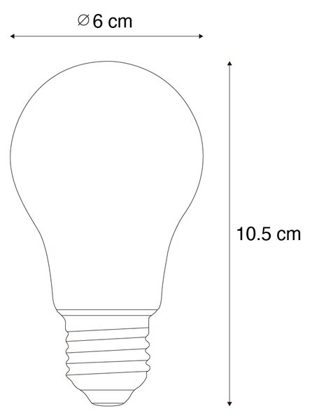 Pametna E27 prigušiva LED žarulja A60 4,9W 320 lm 2500K Zigbee