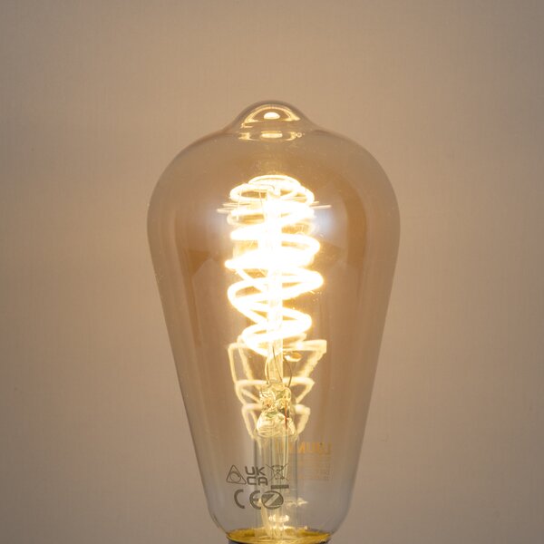 Pametna E27 prigušiva LED žarulja ST64 Amber 4,9W 320 lm 2500K Zigbee