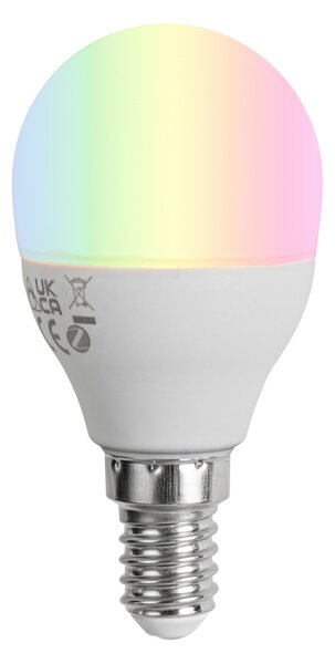 Pametna E14 prigušiva LED žarulja G45 Opal 4,9W 470 lm 2700-6500K