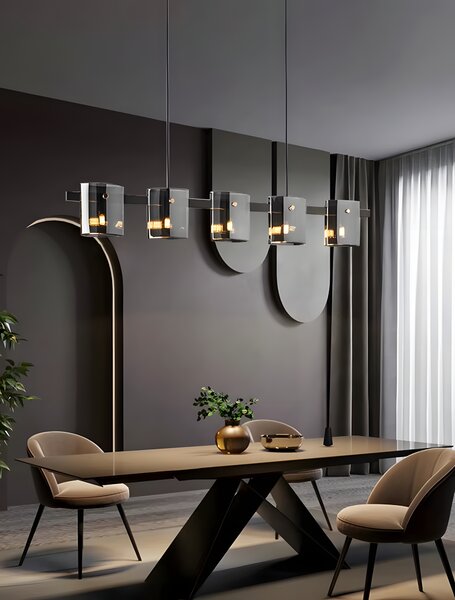 Stropni luster / zidni APP1706-5CP GREY G9