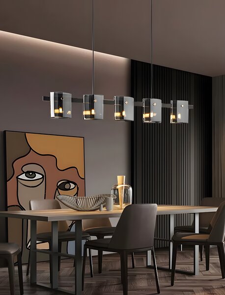 Stropni luster / zidni APP1706-5CP GREY G9