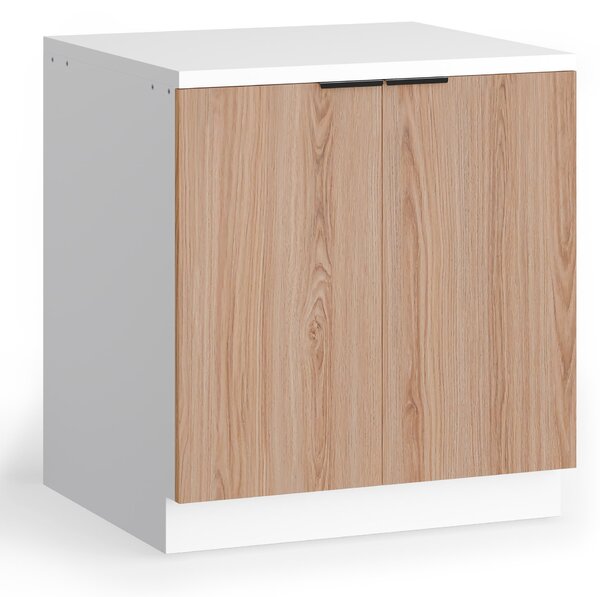 Blumfeldt WoodVista donji ormarić za sudoper, Robustan, Soft-Close ovjes, Aluminijske ručke