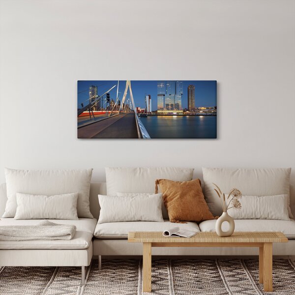 Slika - Sumrak u Rotterdamu, Nizozemska (120x50 cm)