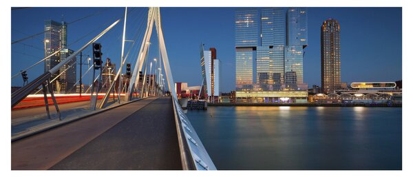 Slika - Sumrak u Rotterdamu, Nizozemska (120x50 cm)