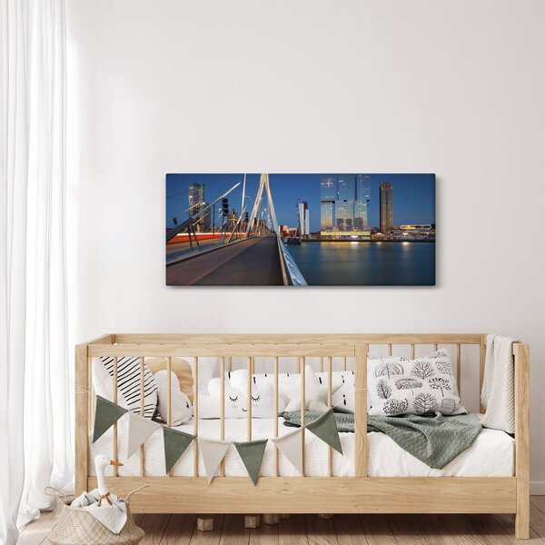 Slika - Sumrak u Rotterdamu, Nizozemska (120x50 cm)