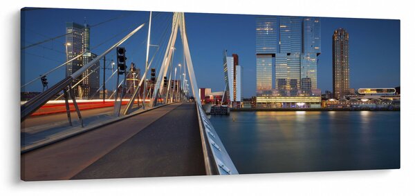 Slika - Sumrak u Rotterdamu, Nizozemska (120x50 cm)