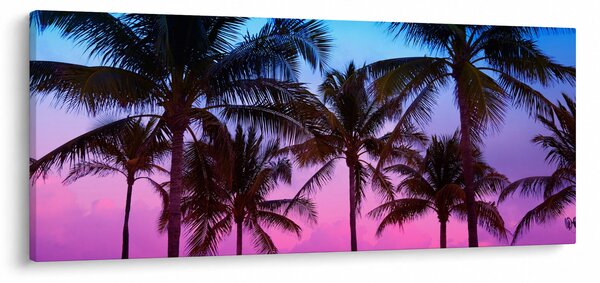 Slika - Palme u Miamiju (120x50 cm)