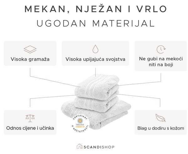 Ručnik Comfort 50 x 100 cm purpurna, 100% pamuk