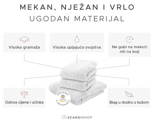 Ručnik Comfort Maxi 100x180 cm ljubičasta, 100% pamuk