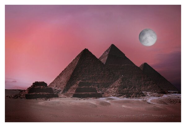 Slika - Piramide u Gizi, Egipat (90x60 cm)