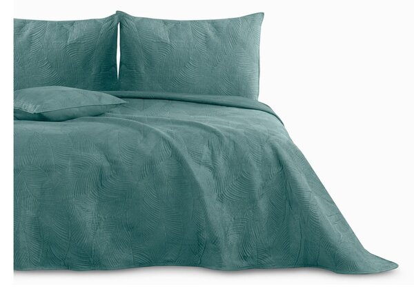 Tirkizni prekrivač za bračni krevet 240x260 cm Palsha - AmeliaHome