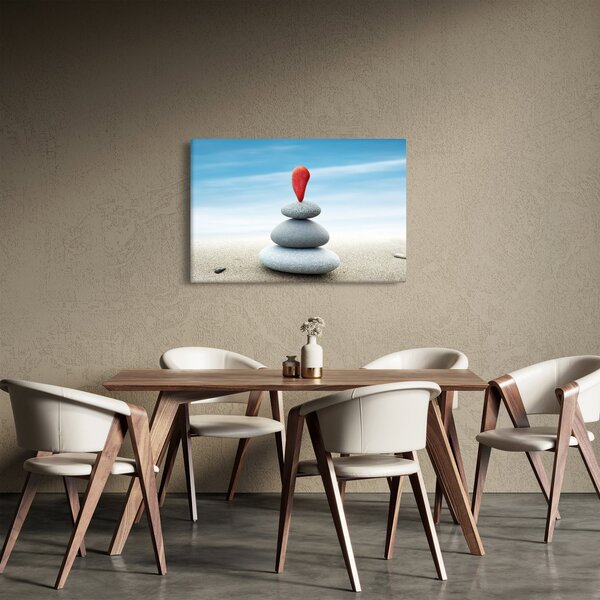 Slika - Ravnoteža s kamenjem (90x60 cm)
