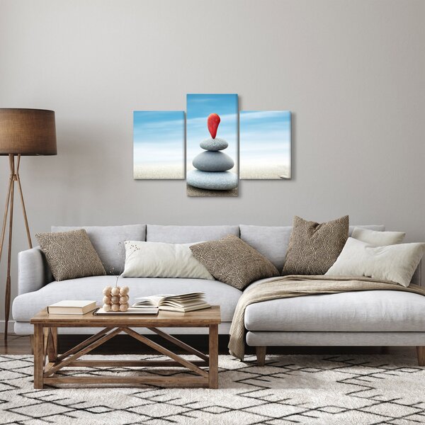 Slika - Ravnoteža s kamenjem (90x60 cm)