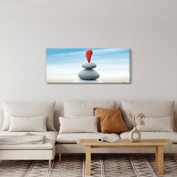 Slika - Ravnoteža s kamenjem (120x50 cm)