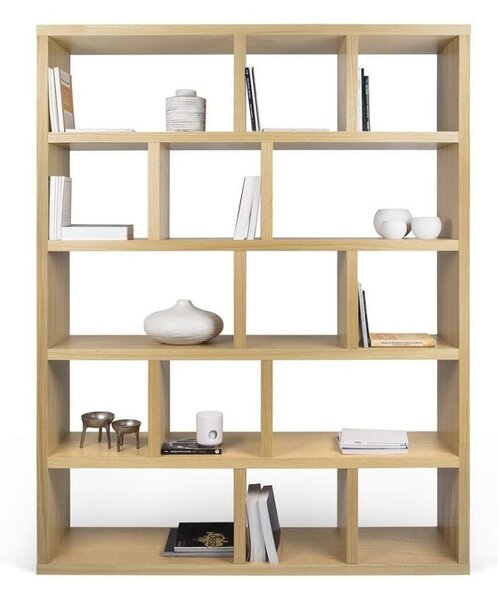 Biblioteka u dekoru hrasta u prirodnoj boji 150x198 cm Berlin – TemaHome