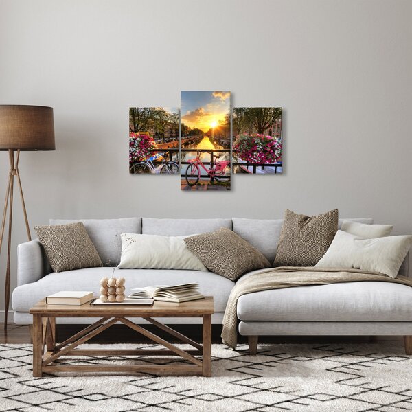 Slika - Izlazak Sunca u Amsterdamu (90x60 cm)