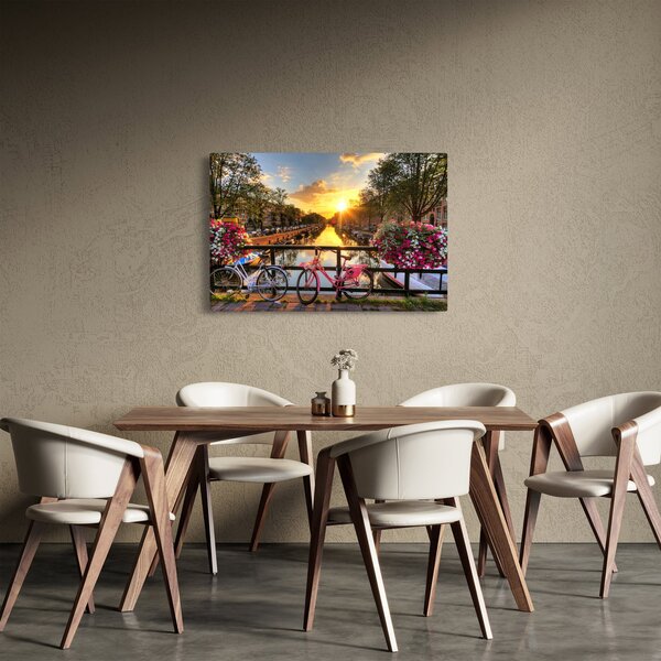 Slika - Izlazak Sunca u Amsterdamu (90x60 cm)