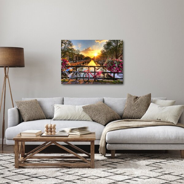 Slika - Izlazak Sunca u Amsterdamu (70x50 cm)