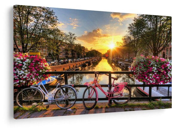 Slika - Izlazak Sunca u Amsterdamu (90x60 cm)