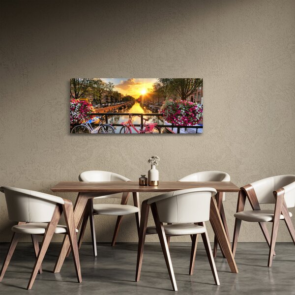 Slika - Izlazak Sunca u Amsterdamu (120x50 cm)