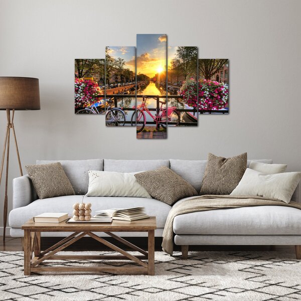 Slika - Izlazak Sunca u Amsterdamu (150x105 cm)