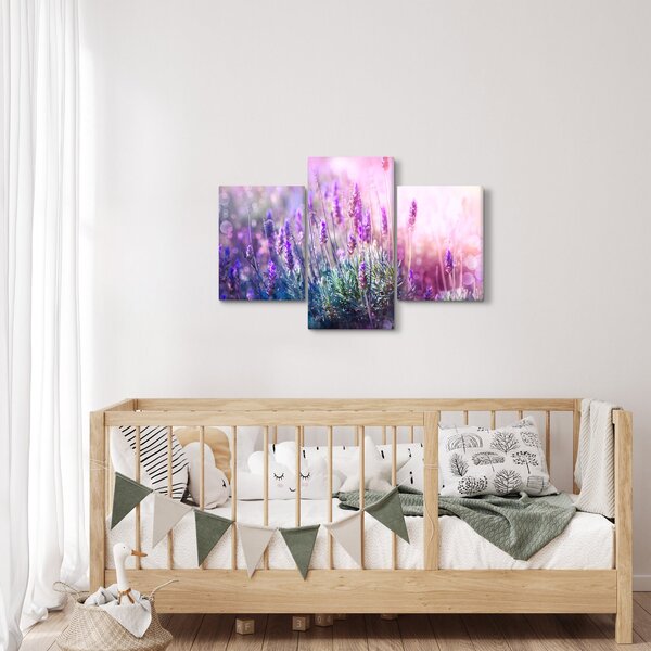 Slika - Lavanda u sjaju sunca (90x60 cm)