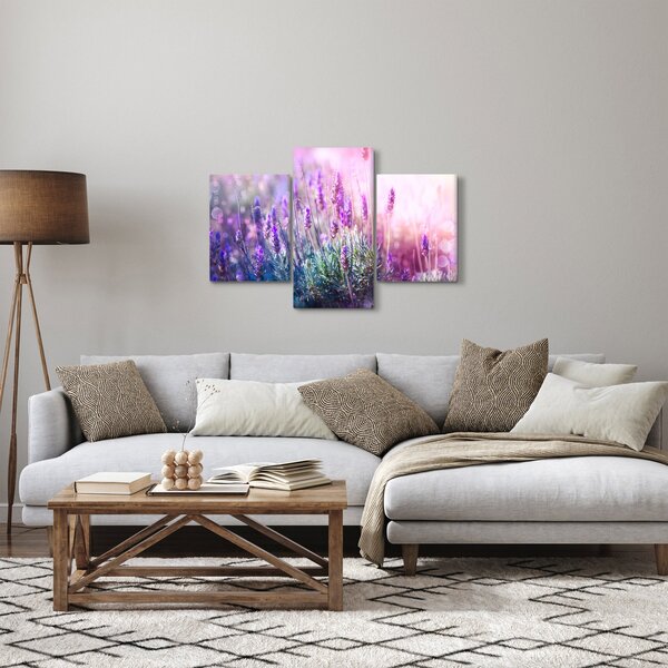 Slika - Lavanda u sjaju sunca (90x60 cm)