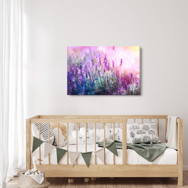 Slika - Lavanda u sjaju sunca (90x60 cm)