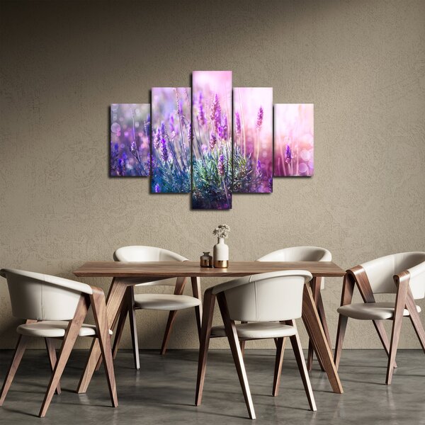 Slika - Lavanda u sjaju sunca (150x105 cm)
