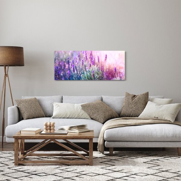 Slika - Lavanda u sjaju sunca (120x50 cm)