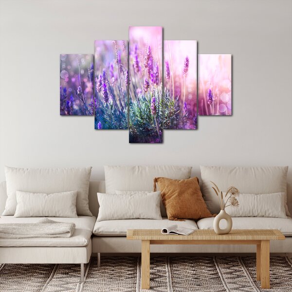 Slika - Lavanda u sjaju sunca (150x105 cm)