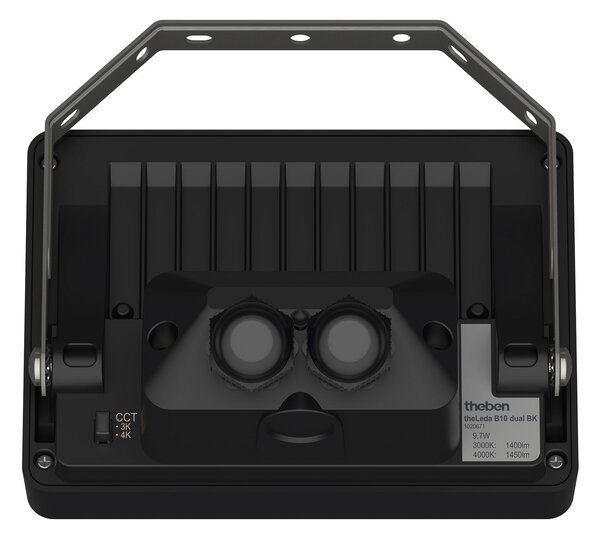 Theben LED vanjski zidni reflektor theLeda B10 dual, crni, IP65, Crno, Metal, Zidni reflektor