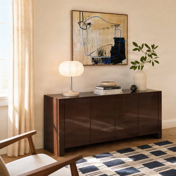Stolne Lampa NOLA, Elovie, Bijela, Dnevna soba, Tkanina / tekstil, Skandinavski