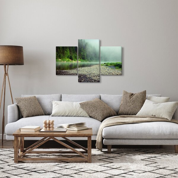 Slika - Rijeka u blizini šume (90x60 cm)