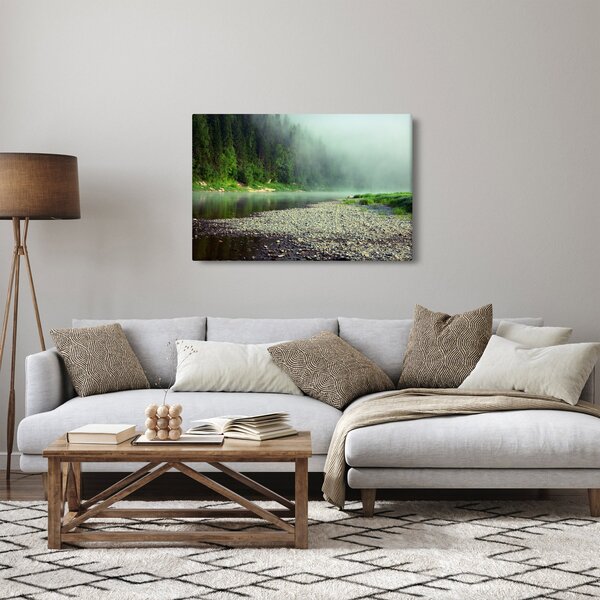 Slika - Rijeka u blizini šume (90x60 cm)
