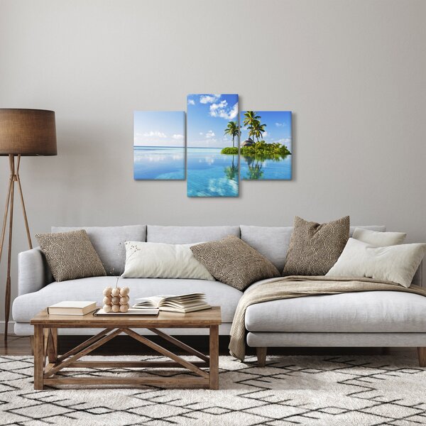 Slika - Tropski otok (90x60 cm)