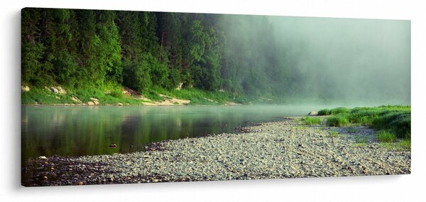 Slika - Rijeka u blizini šume (120x50 cm)