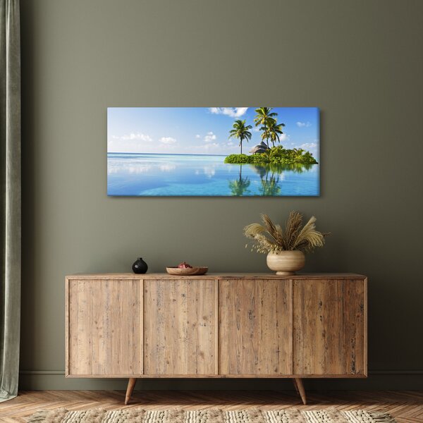 Slika - Tropski otok (120x50 cm)