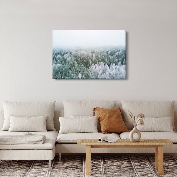 Slika - Snježni šumski vrhovi (90x60 cm)