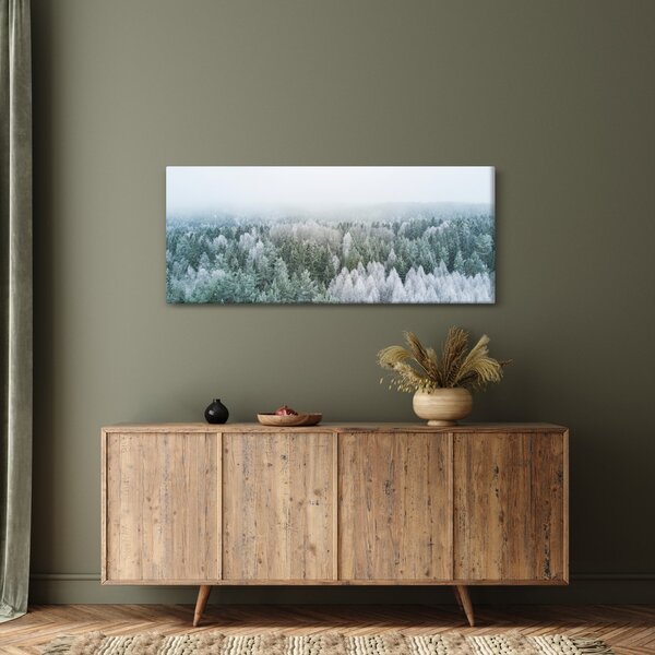 Slika - Snježni šumski vrhovi (120x50 cm)