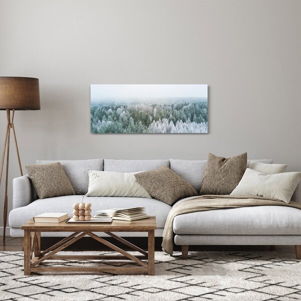 Slika - Snježni šumski vrhovi (120x50 cm)